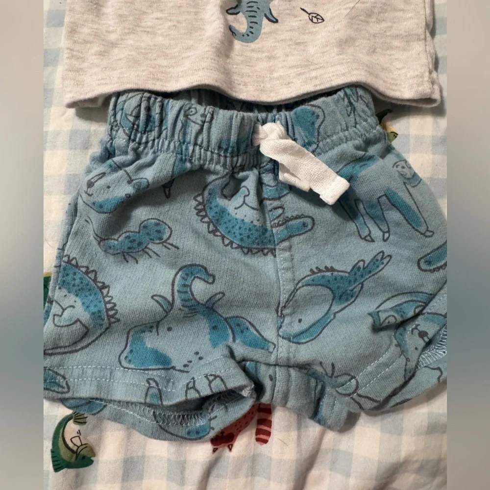 Carters Animal Print Baby Outfit-NB